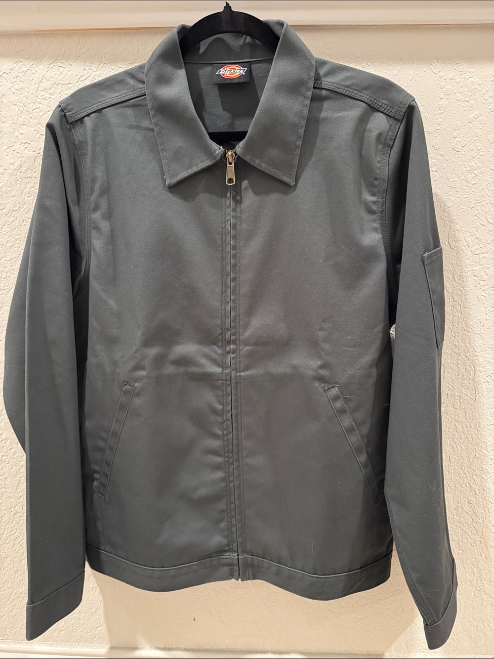 Dickies Men's Dark Gray Lightweight Zip Jacket